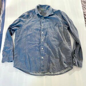 Tommy Bahama Blue Button Up shirt for men size 2XL pre owned
